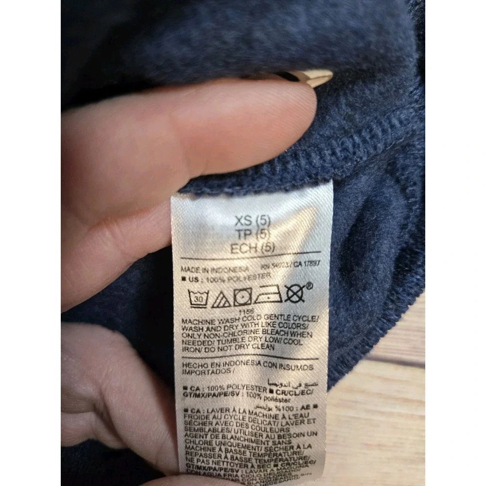 Old Navy Baby Boy's Pull Over Sweater Size XS 5‎ Blue Long Sleeve Quarter Zip
